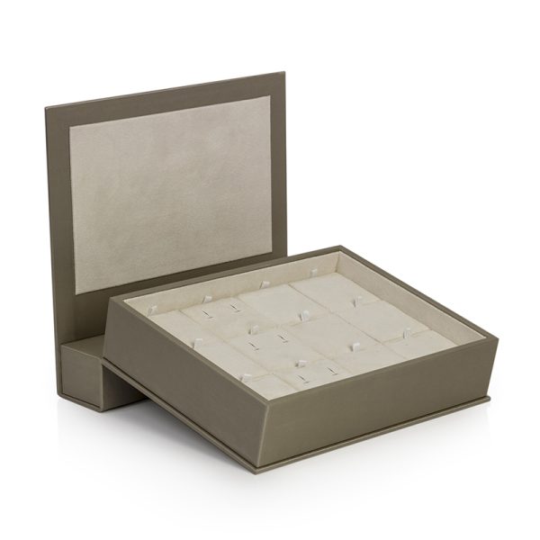 Vassoio espositore con 12 caselle 5x5cm